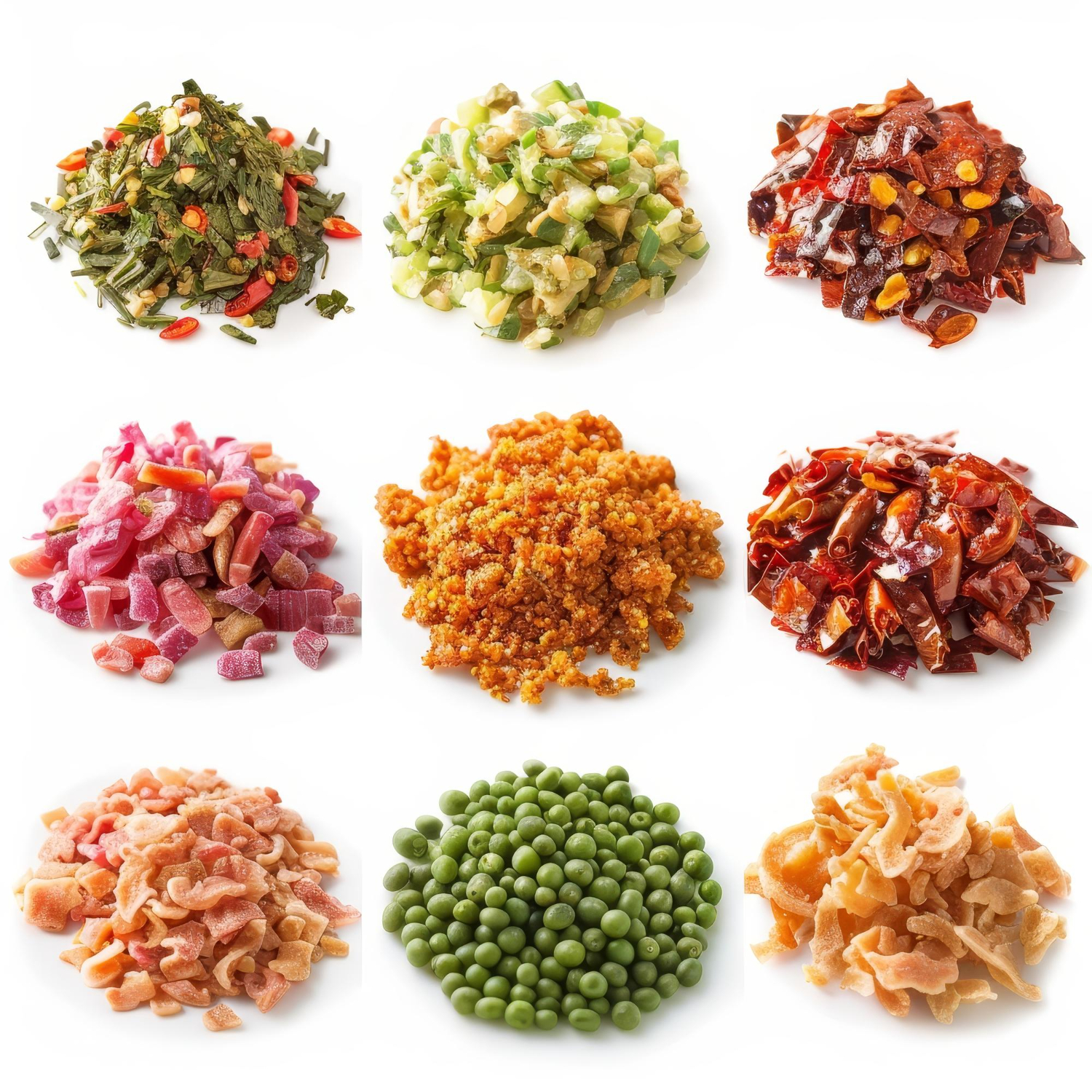 Dehydrated Vegetable Flakes & Cube